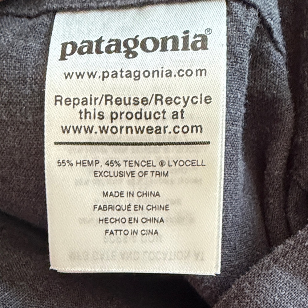 Wide Leg charcoal Patagonia  Palazzo Pants - Picture 6 of 6